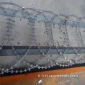 Filo a rasoio piatto spinato per pannelli a nastro di tipo